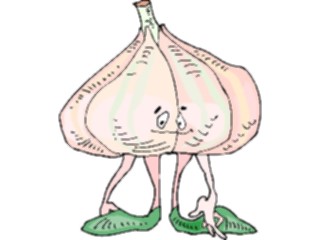 Sticker Custom Preview Image #060911 Food Drink Cartoons Garlic2