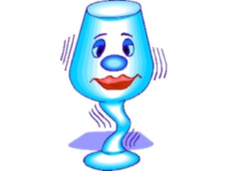 Sticker Custom Preview Image #060921 Food Drink Cartoons Glass Shaking