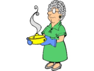Sticker Custom Preview Image #060927 Food Drink Cartoons Grandmothers Cooking