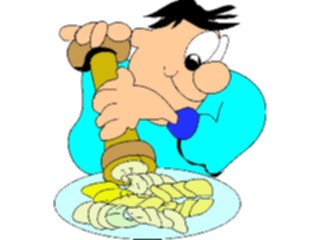 Sticker Custom Preview Image #060931 Food Drink Cartoons Grinding Pepper