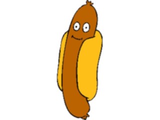 Sticker Custom Preview Image #060946 Food Drink Cartoons Hot Dog1