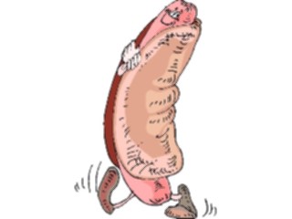 Sticker Custom Preview Image #060947 Food Drink Cartoons Hot Dog2
