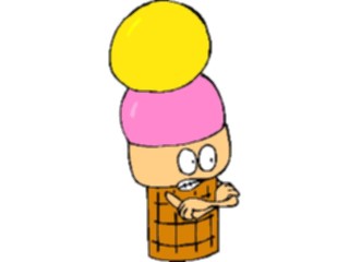 Sticker Custom Preview Image #060961 Food Drink Cartoons Ice Cream Cone3