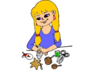 Sticker Custom Preview Image #060990 Food Drink Cartoons Making Cookies1