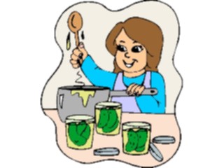 Sticker Custom Preview Image #060994 Food Drink Cartoons Making Pickles1