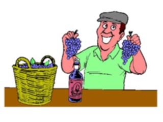 Sticker Custom Preview Image #061001 Food Drink Cartoons Making Wine