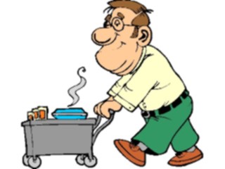 Sticker Custom Preview Image #061033 Food Drink Cartoons Meal Cart