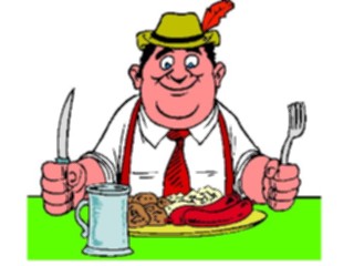 Sticker Custom Preview Image #061034 Food Drink Cartoons Meal German