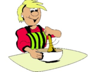 Sticker Custom Preview Image #061049 Food Drink Cartoons Mixing Batter
