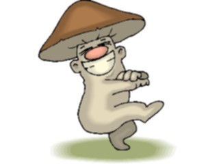 Sticker Custom Preview Image #061054 Food Drink Cartoons Mushroom Dancing