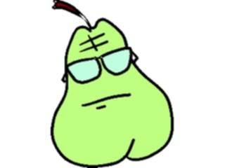Sticker Custom Preview Image #061085 Food Drink Cartoons Pear1