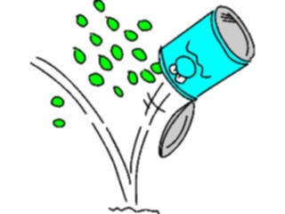 Sticker Custom Preview Image #061091 Food Drink Cartoons Peas Canned