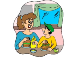 Sticker Custom Preview Image #061114 Food Drink Cartoons Preparing Hamburgers