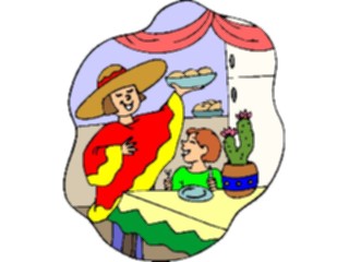 Sticker Custom Preview Image #061132 Food Drink Cartoons Serving Mexican Food
