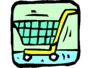 Sticker Custom Preview Image #061137 Food Drink Cartoons Shopping Cart1