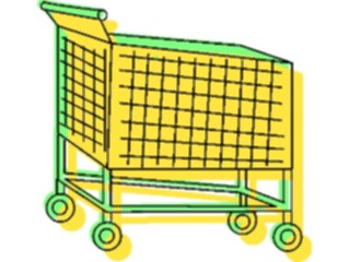 Sticker Custom Preview Image #061139 Food Drink Cartoons Shopping Cart3