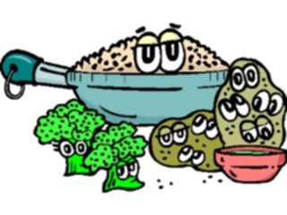 Sticker Custom Preview Image #061143 Food Drink Cartoons Side Dishes