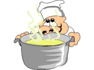 Sticker Custom Preview Image #061153 Food Drink Cartoons Smelling Soup