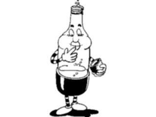 Sticker Custom Preview Image #061155 Food Drink Cartoons Soda Bottle1