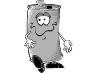 Sticker Custom Preview Image #061158 Food Drink Cartoons Soda Can Dancing