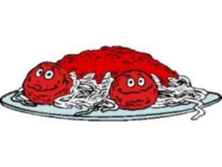 Sticker Custom Preview Image #061162 Food Drink Cartoons Spaghetti
