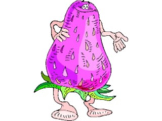 Sticker Custom Preview Image #061173 Food Drink Cartoons Strawberry