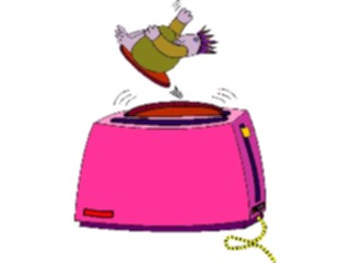 Sticker Custom Preview Image #061194 Food Drink Cartoons Toast Flying