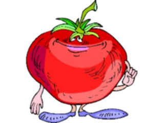 Sticker Custom Preview Image #061195 Food Drink Cartoons Tomato