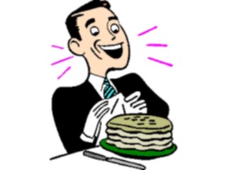 Sticker Custom Preview Image #061216 Food Drink Cartoons Wild About Pancakes