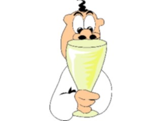 Sticker Custom Preview Image #061226 Food Drink Cartoons Wine Sniffing