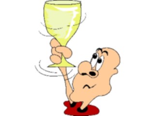 Sticker Custom Preview Image #061227 Food Drink Cartoons Wine Twirling