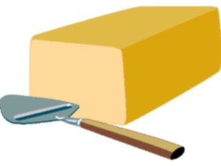 Sticker Custom Preview Image #061298 Food Drink Dairy Cheese Brick1