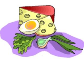 Sticker Custom Preview Image #061311 Food Drink Dairy Cheese Egg