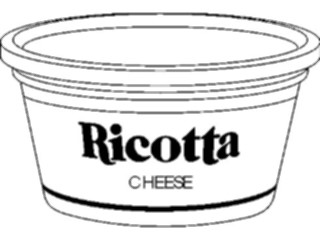 Sticker Custom Preview Image #061316 Food Drink Dairy Cheese Ricotta