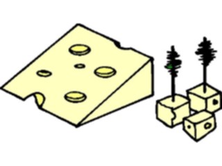 Sticker Custom Preview Image #061325 Food Drink Dairy Cheese Swiss3