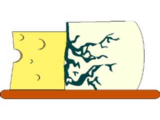 Sticker Custom Preview Image #061326 Food Drink Dairy Cheese Swiss Bleu