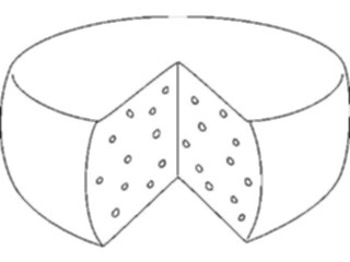 Sticker Custom Preview Image #061331 Food Drink Dairy Cheese Wheel03