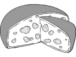 Sticker Custom Preview Image #061335 Food Drink Dairy Cheese Wheel07