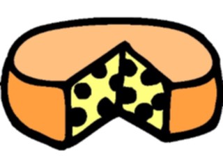 Sticker Custom Preview Image #061339 Food Drink Dairy Cheese Wheel11