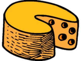 Sticker Custom Preview Image #061340 Food Drink Dairy Cheese Wheel12