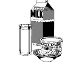 Sticker Custom Preview Image #061399 Food Drink Dairy Milk Cottage Cheese