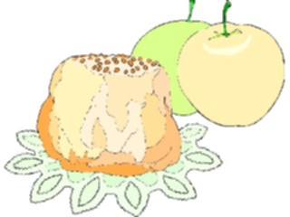 Sticker Custom Preview Image #061426 Food Drink Desserts Apples Dumpling