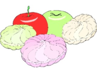 Sticker Custom Preview Image #061427 Food Drink Desserts Apples Pastries