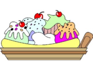 Sticker Custom Preview Image #061434 Food Drink Desserts Banana Split02