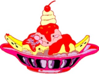 Sticker Custom Preview Image #061439 Food Drink Desserts Banana Split07