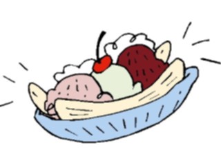 Sticker Custom Preview Image #061440 Food Drink Desserts Banana Split08