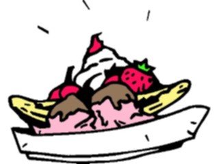 Sticker Custom Preview Image #061441 Food Drink Desserts Banana Split09