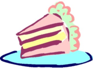 Sticker Custom Preview Image #061492 Food Drink Desserts Cake Slice06