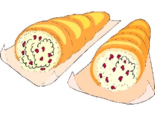 Sticker Custom Preview Image #061505 Food Drink Desserts Cannoli2