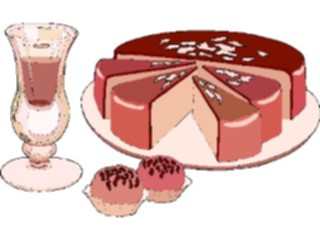 Sticker Custom Preview Image #061507 Food Drink Desserts Cheesecake